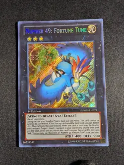 Yugioh - Number 49: Fortune Tune NUMH-EN029 1st Edition Secret Rare NM - Image 1