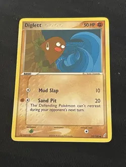 Pokemon TCG Card 2006 EX Crystal Guardians - Diglett 50/100 - Image 1