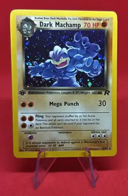 Pokemon Cards Dark Machamp 10/82 1ST EDITION Team Rocket Holo Rare NM - VINTAGE - Image 2