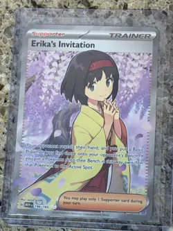 Pokemon TCG Erika's Invitation Scarlet Violet-151 Holo Ultra Rare Card 196/165 - Image 1