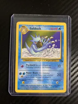 Golduck 35/62 Uncommon Pokemon Card from Fossil Set - Lightly Played (Excellent) - Image 1