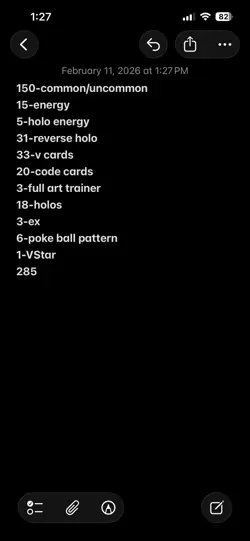Pokemon Bulk Lot 285 Cards - Image 2