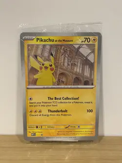 Pokemon Pikachu At The Museum Jumbo Pokemon Card - Sealed - Image 1