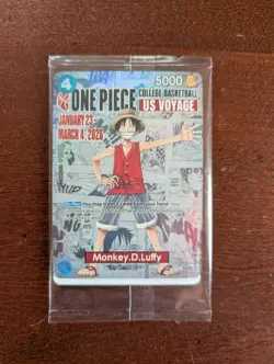 One Piece College Basketball US Voyage Promo Card (Luffy, Manga Panels, sealed) - Image 1