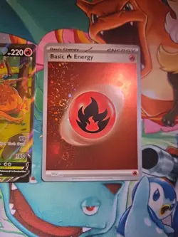 Charizard V SWSH260 BLACK STAR PROMO - Mint Plus 1 Foil Fire (5)Swirl Card - Image 3