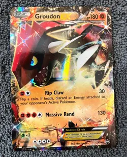 Pokemon Card 2015 Groudon EX XY42 - Image 1