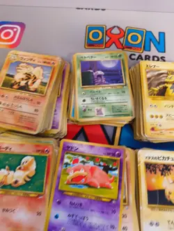 Pokemon - Japanese Vintage Old Back Bulk Bundle - 250+ Cards - MP To DAMAGED - Image 2