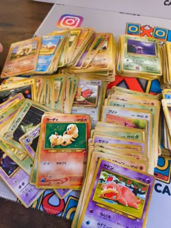 Pokemon - Japanese Vintage Old Back Bulk Bundle - 250+ Cards - MP To DAMAGED - Image 3