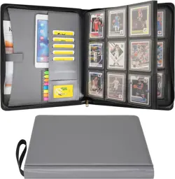 Wonderpool 9 Pocket Toploader Trading Card Binder - Holds 360 Toploaders with Ex - Image 1
