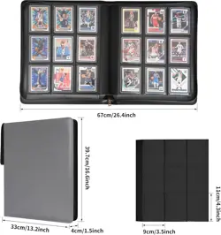 Wonderpool 9 Pocket Toploader Trading Card Binder - Holds 360 Toploaders with Ex - Image 3