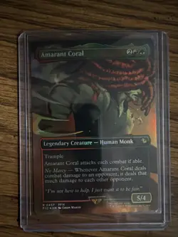 Foil Amarant Coral (Borderless) - Commander: Final Fantasy Magic: The Gathering - Image 1