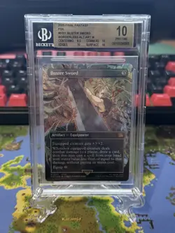 MTG Final Fantasy Buster Sword Borderless Foil BGS 10 - Image 1