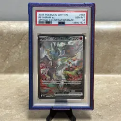 2025 Pokemon White Flare WHT Reshiram Ex Special Illustration Rare #166 PSA 10 - Image 1