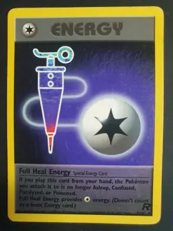Full Heal Energy 81/82 - Team Rocket Set - Pokemon Card - Lightly Played - Image 1