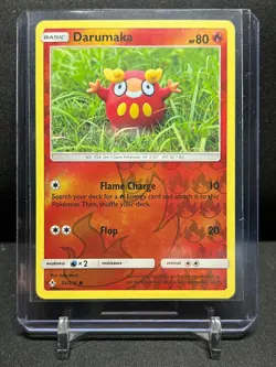 Darumaka 23/214 Reverse Holo Pokemon 2019 SM Unbroken Bonds LP - Image 1