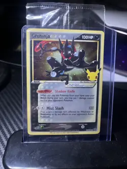 Pokemon Greninja Gold Star SWSH144 Sword & Shield Celebration Promo, Sealed - Image 1
