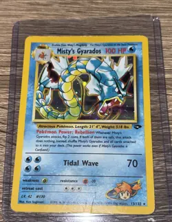 2000 Pokemon TCG GymChallenge Misty's Gyarados Holo Rare - Wizards Of The Coast - Image 1