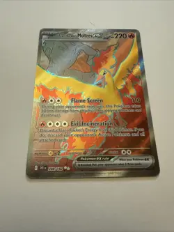 Pokemon TCG Team Rocket’s Moltres EX #208/182 Destined Rivals NM - Image 4