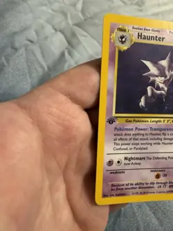Haunter 6/62 Pokemon Fossil Holo 1st Edition MP - Image 4