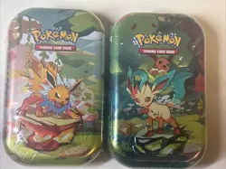 2 x Pokemon TCG Scarlet & Violet Prismatic Evolutions Mini Tins Sealed - Image 1