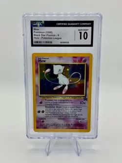 Pokemon Mew League Black Star Holo Promo #9 CGC 10 Gem Mint - Image 1