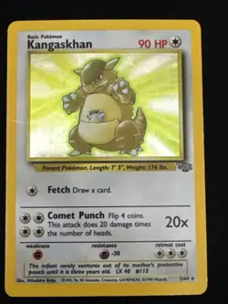 Pokemon TCG Kangaskhan Jungle 5/64 Holo Unlimited Holo Rare MP - Image 1