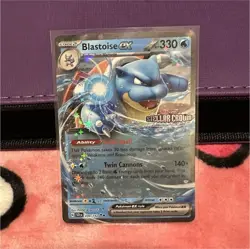 Pokemon Blastoise ex 030/142 Stellar Crown Double Rare 330HP Holo English - Image 1
