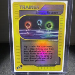 Pokemon TCG Trainer Vintage Energy Restore - 114/165 Reverse Holo NM Condition - Image 1