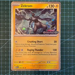[Stamped] Zekrom 66/182 Paradox Rift Stamped Cosmo Foil Rare Promo - Pokemon TCG - Image 1