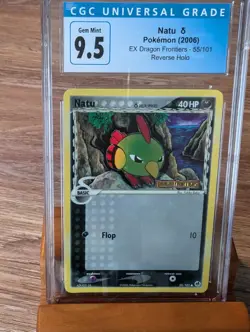 2006 Pokemon EX Dragon Frontiers Natu Reverse Holo #55 CGC Gem Mint 9.5/10 - Image 1