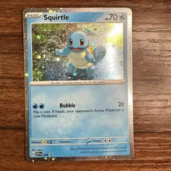 Pokemon TCG - Squirtle - S&V Black Star Promo - SVP048 - Cosmos Galaxy Swirl - Image 1