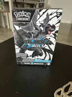 Pokemon TCG Black Bolt Booster Bundle 6 Booster Packs New Sealed - Image 1