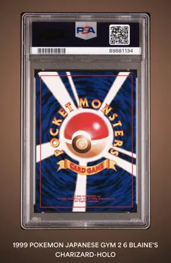 1999 Pokemon P.M. Japanese Gym 2 #6 Blaine's Charizard - Holo PSA 9 MINT 🔥🔥🔥 - Image 2