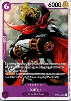Sanji OP07-064 SR One Piece TCG NM - Image 1