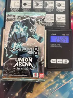 Heavy 25.89g Union Arena Kaiju No. 8 Sealed Booster Pack - Image 1