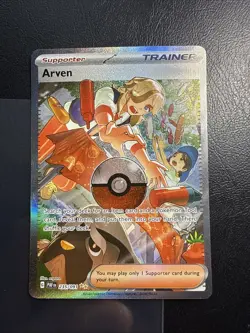 Arven Trainer Pokemon TCG Card Paldean Fates Sir 235/091 - Image 1