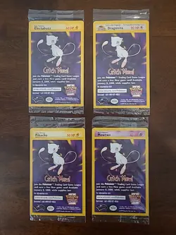 Pokemon The First Movie Full Set Promo Card Sealed 1999 WB Gold Stamp Catch Mew - Image 1