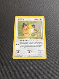 Pokemon Card Black Star Promo Holo Meowth 10 WOTC - Image 2