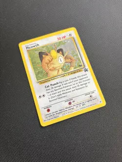 Pokemon Card Black Star Promo Holo Meowth 10 WOTC - Image 3