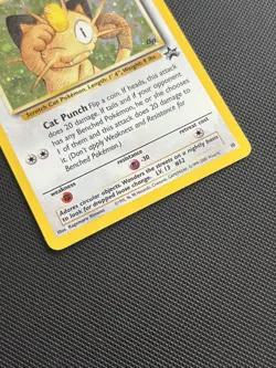 Pokemon Card Black Star Promo Holo Meowth 10 WOTC - Image 5