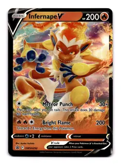 Infernape V - SWSH252 SWSD: SWSH: Sword & Shield Promo Cards Promo NM - Image 1
