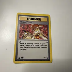 Misty’s Wrath 1st Edition Trainer Card 114/132 - Gym Heroes - Image 1