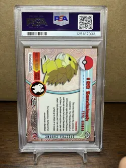 2000 Pokemon Topps chrome Sandslash Spectra PSA 8 - Image 2