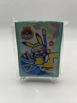 2024 Pokemon World Championships Honolulu Competitor Card Sleeves 65 Pack Sealed - Image 1
