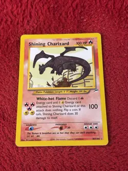 Shining Charizard 107/105 Neo Destiny Holo Wotc Pokemon Card Played - Image 5