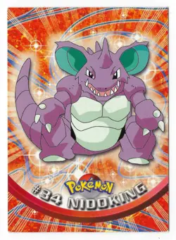 #34 Nidoking | Topps Pokemon Vintage NM - Image 1