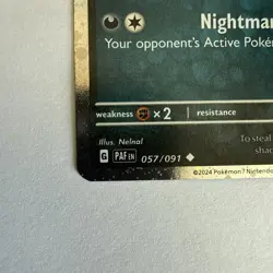 Gengar (Cosmos Holo) 057/091 Trick or Trade BOOster 2024 Pokemon TCG NM - Image 4