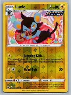 Luxio 41/159 Crown Zenith Uncommon Reverse Holo Pokemon TCG 2023 - Image 1