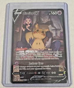 2022 Pokemon Brilliant Stars Mimikyu V TG16/TG30 Trainer Gallery Holo NM - Image 1