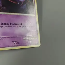 GASTLY 63/102 HGSS Triumphant Pokemon Card Creased Non Holo - Image 4